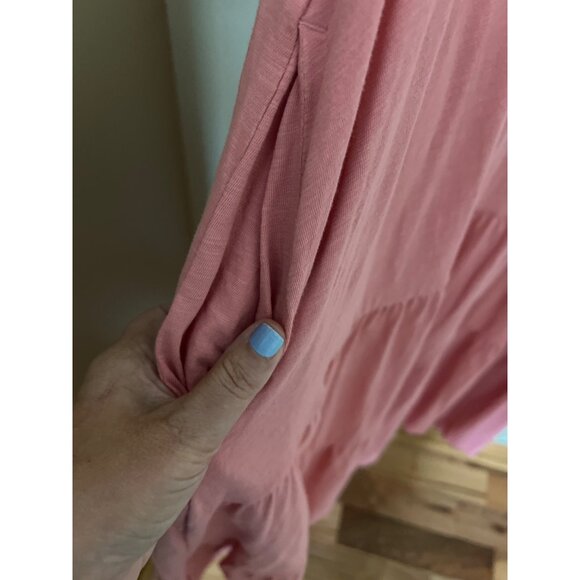 Terra & Sky Womens Pink Maxi Dress Sz 1X Beach Vaction Resort - Picture 4 of 14